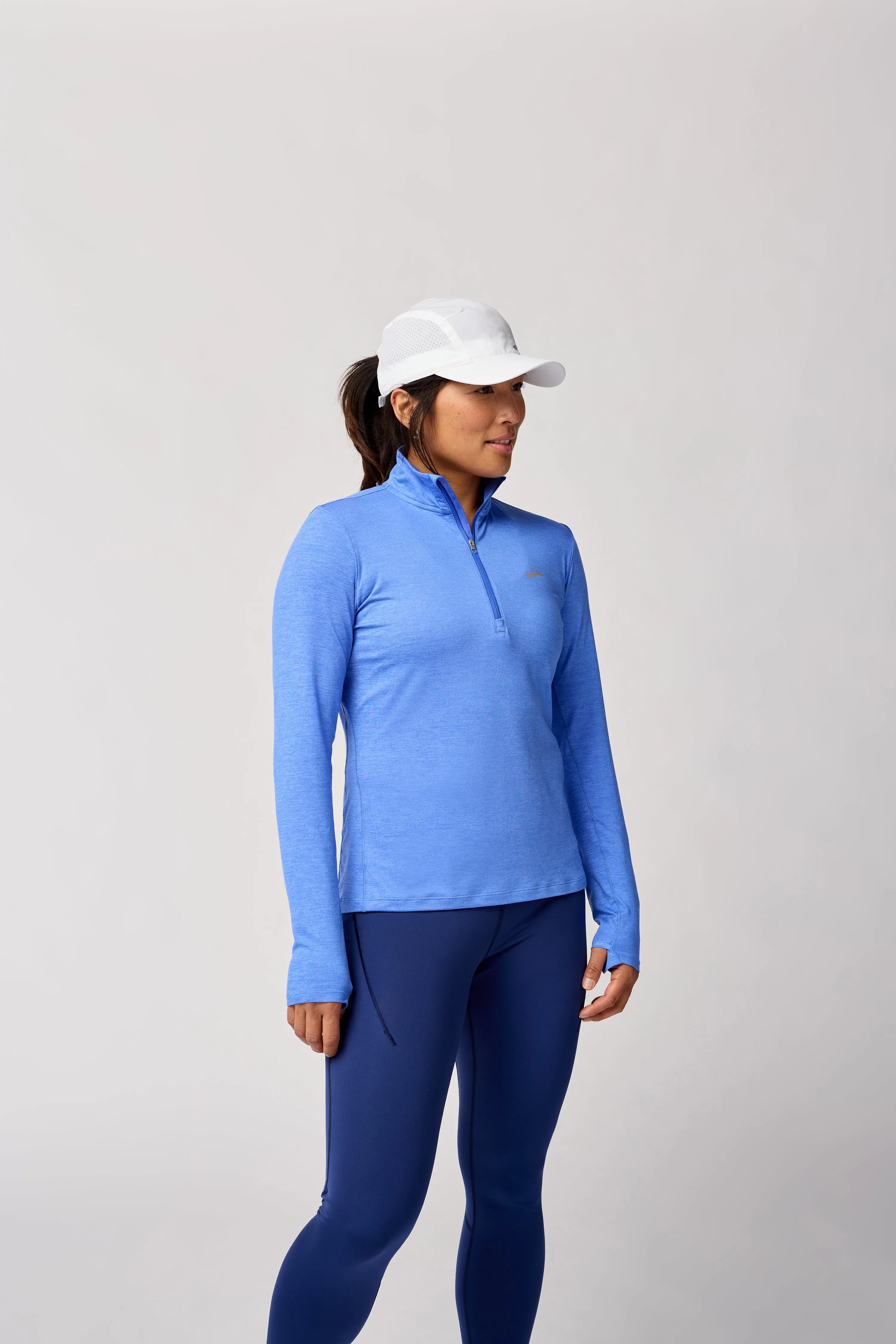 Brooks | Dash Half-Zip 2.0 | Women's | Heather Bluebell