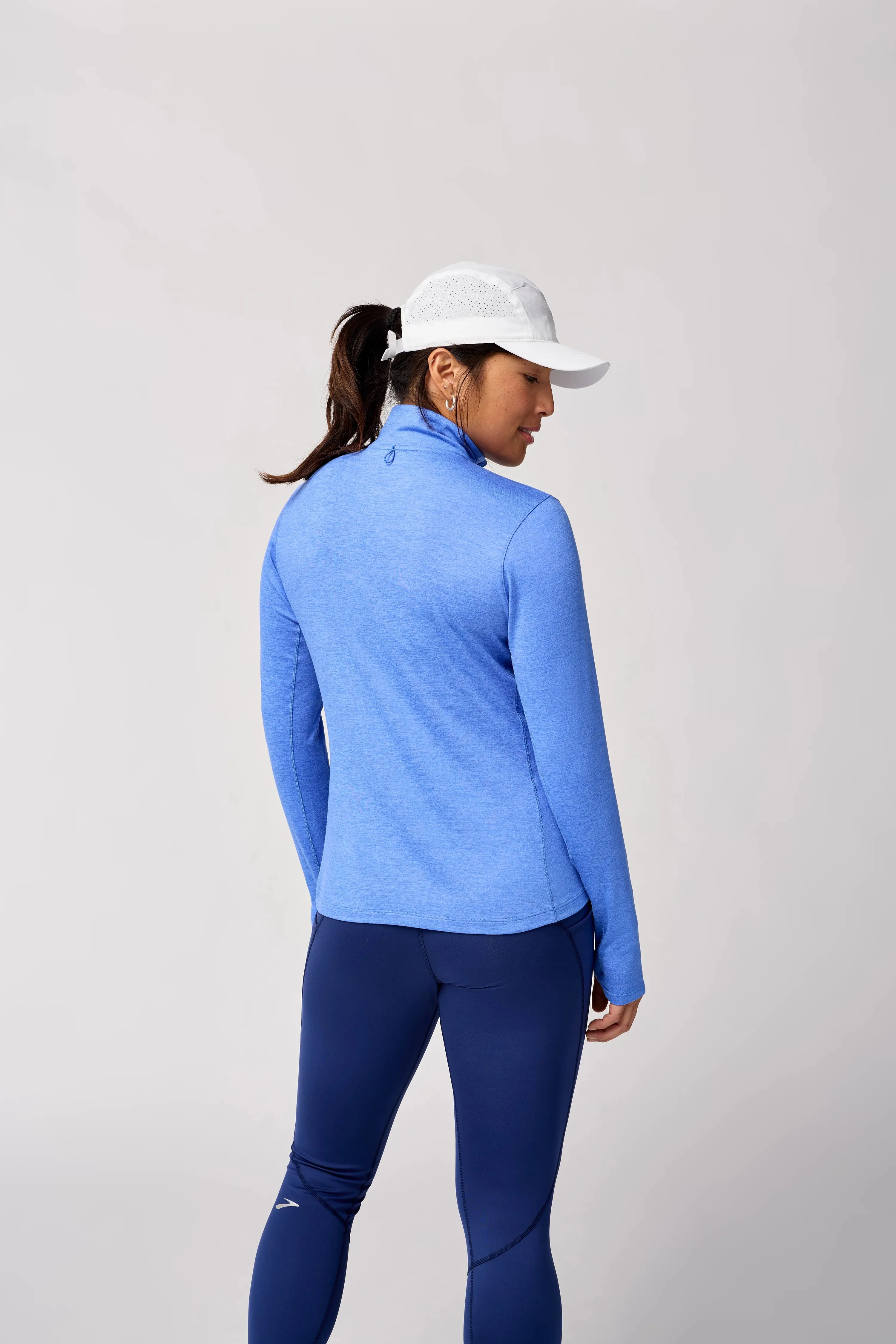 Brooks | Dash Half-Zip 2.0 | Women's | Heather Bluebell