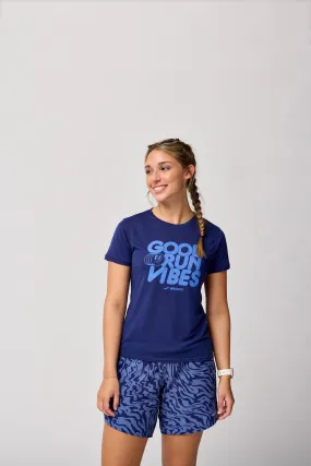 Brooks | Distance Short Sleeve 3.0 | Women's | Midnight/Good Run Vibes
