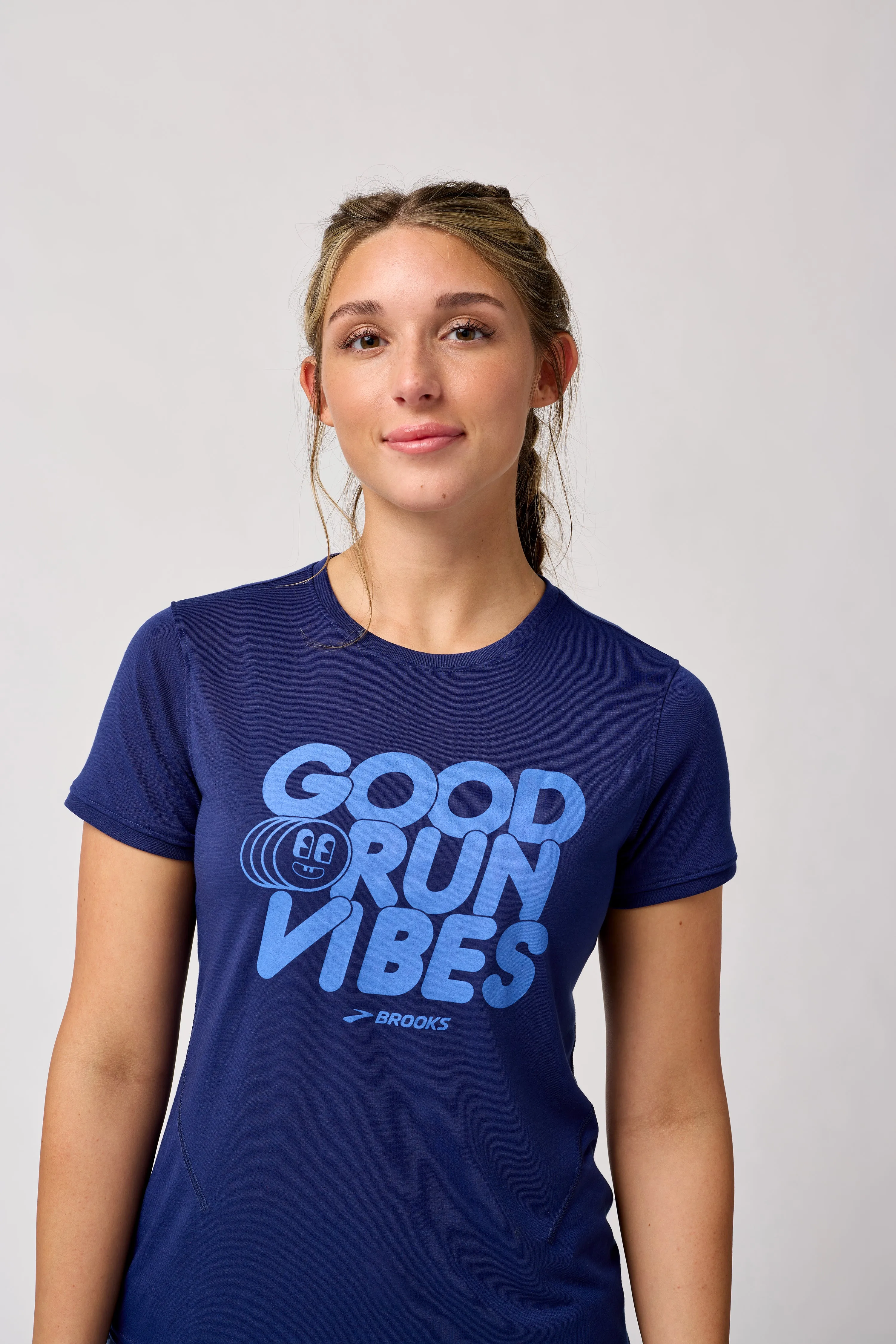 Brooks | Distance Short Sleeve 3.0 | Women's | Midnight/Good Run Vibes