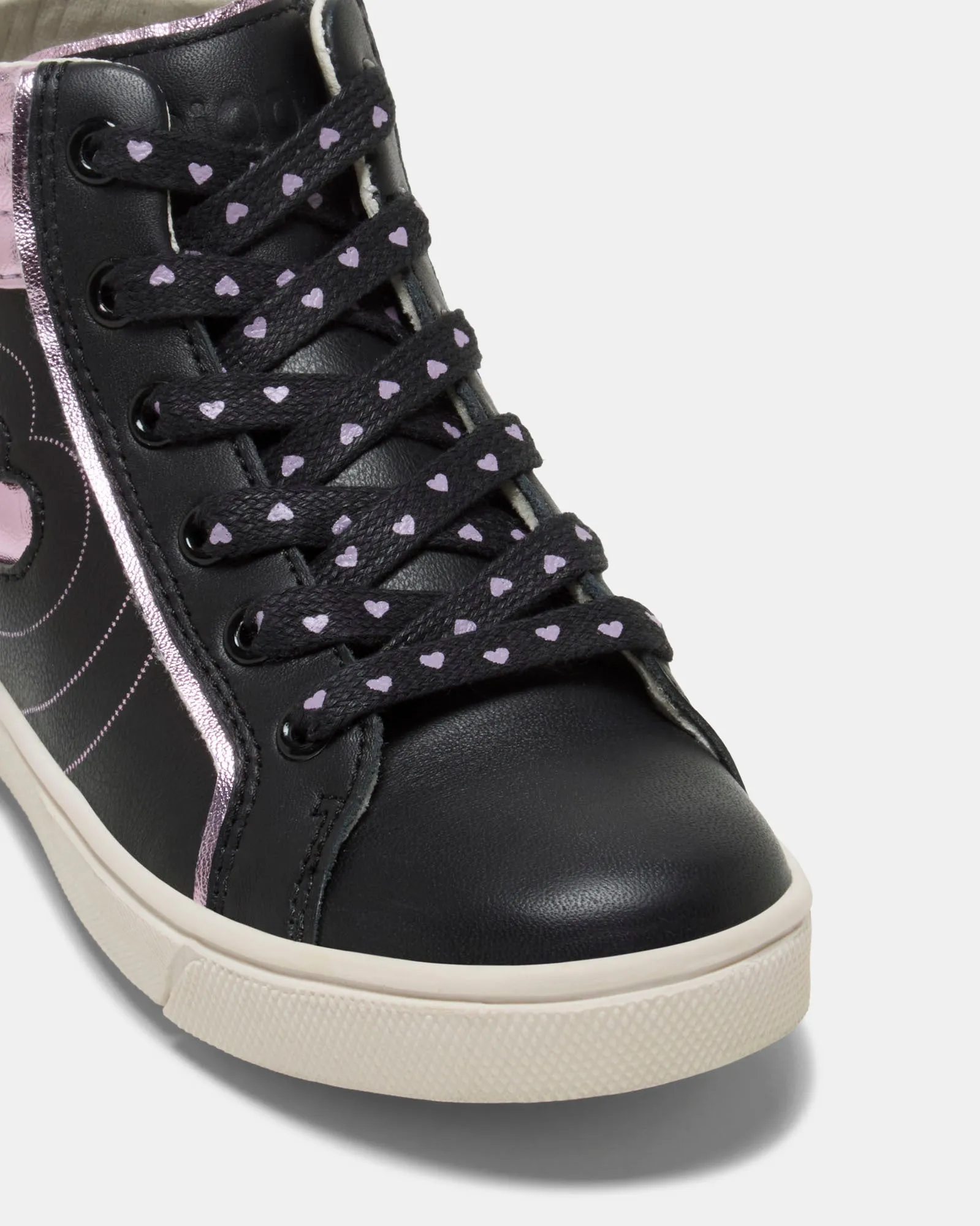 Garnet Boot Black/Pink Metallic