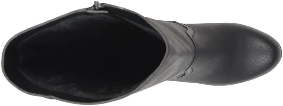 Journee Collection Women's Langly Wide Calf Boots  Color Black Size 8M