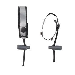 Nathan | Race Number Attachments | Black/Reflective Silver