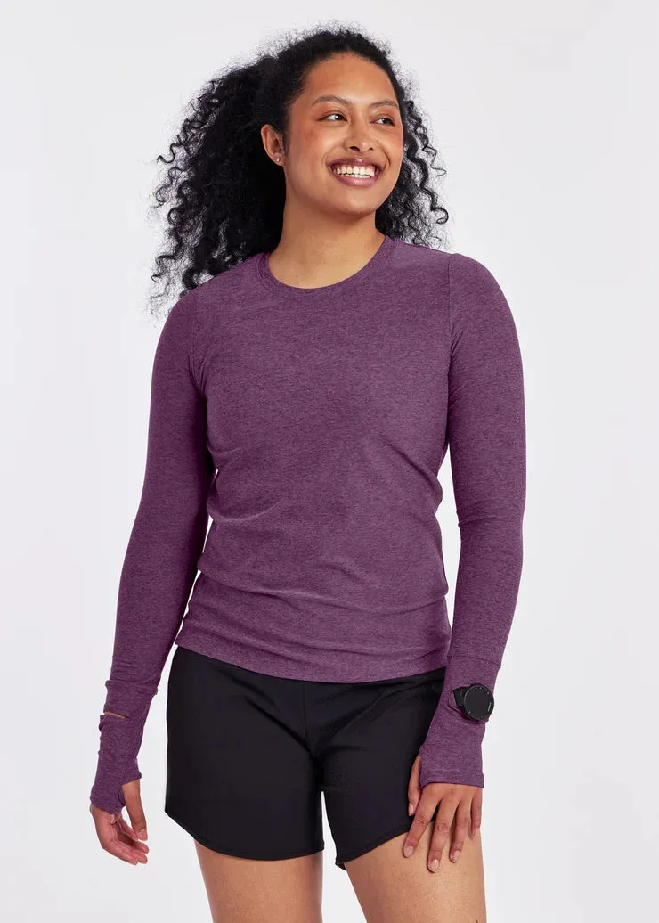 Oiselle | Lux Layer Long Sleeve | Women's | Dusk