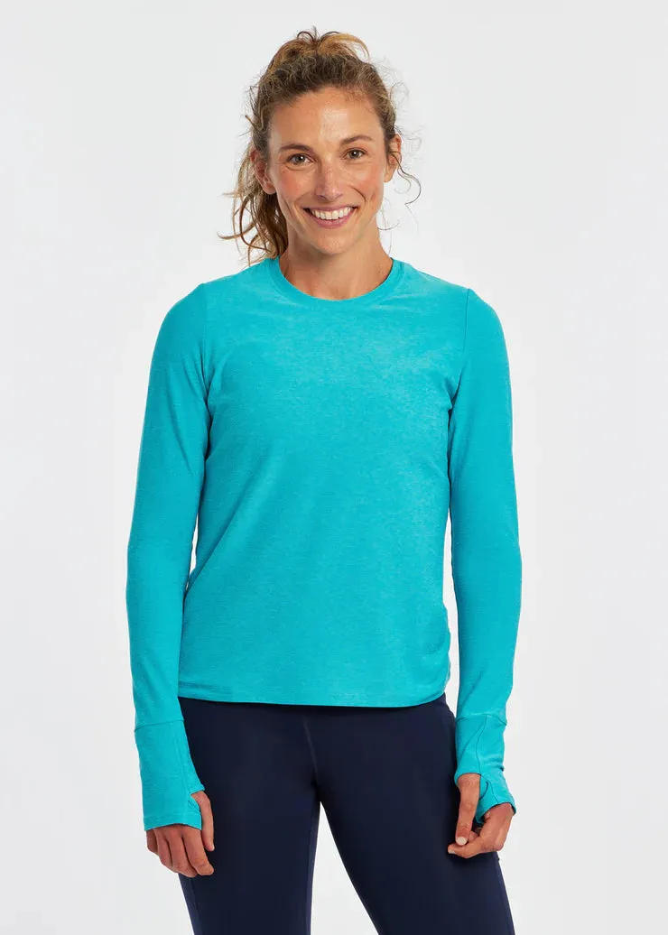Oiselle | Lux Relaxed Long Sleeve | Women's | Robin