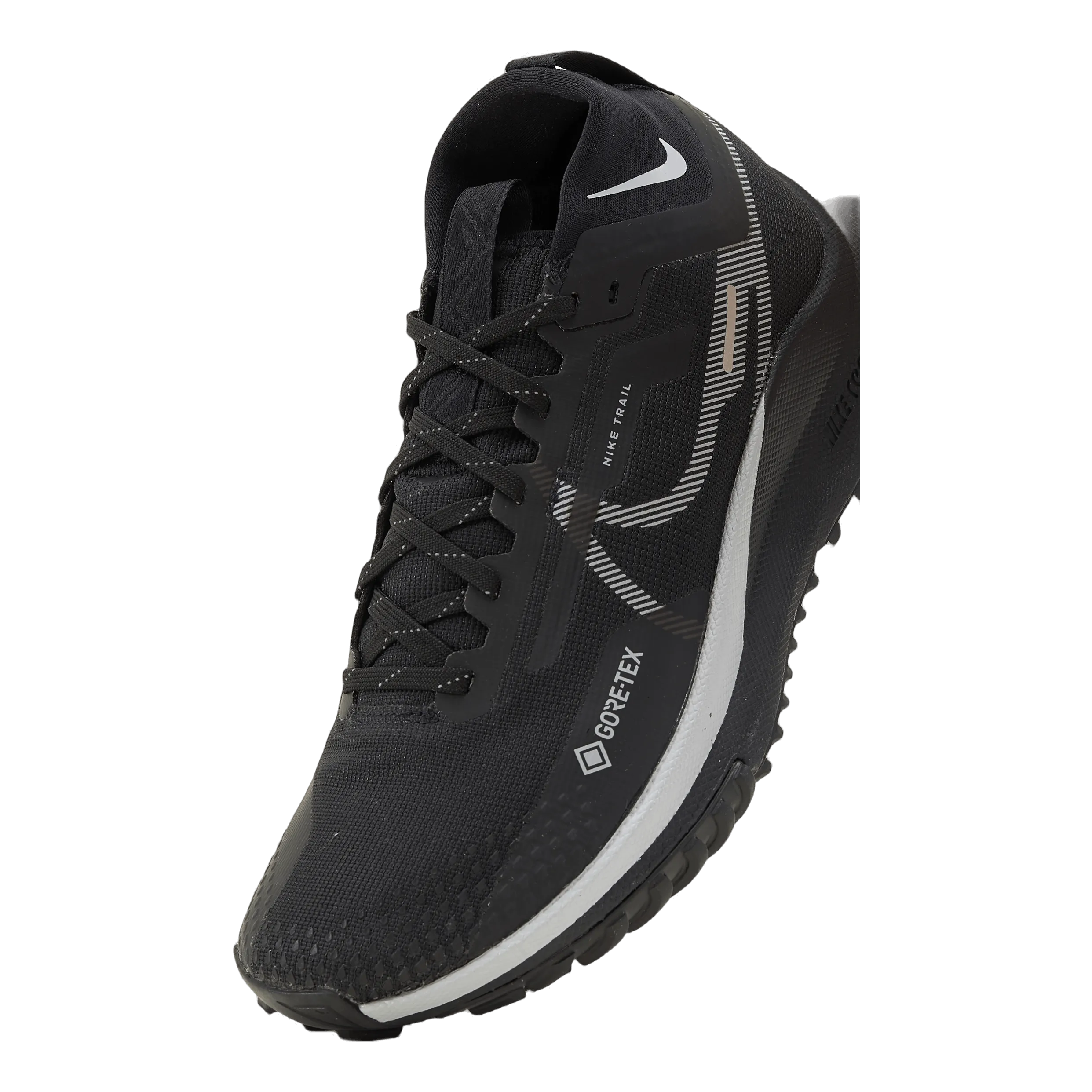 React Pegasus Trail 4 GORE-TEX Women's Waterproof Trail Running Shoes BLACK/WOLF GREY-REFLECT SILVER