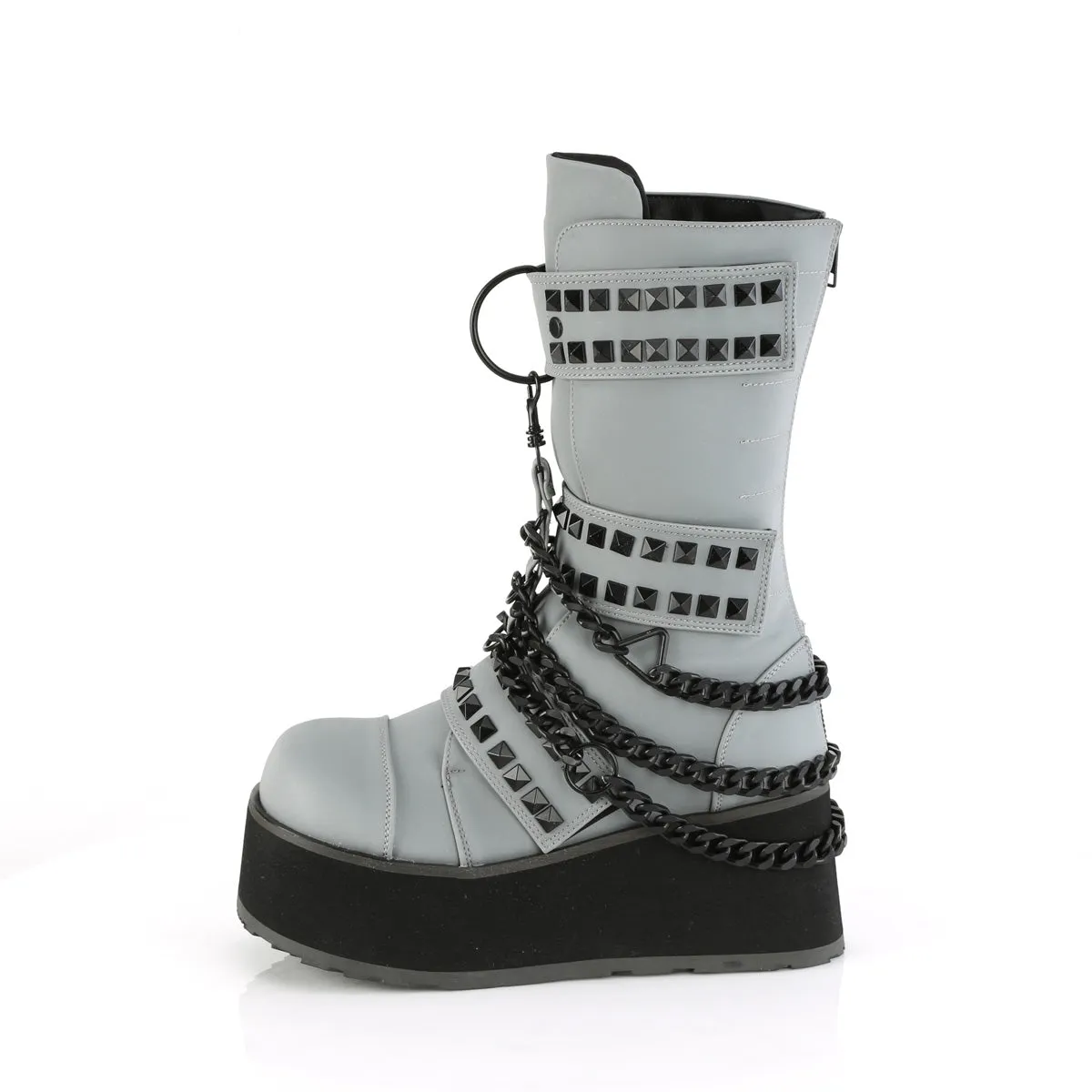 TRASHVILLE-138 Demoniacult Alternative Footwear Unisex Platform Boots