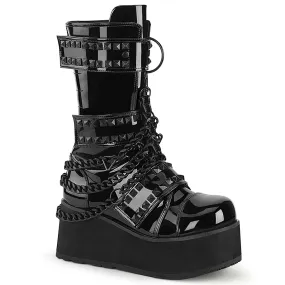 TRASHVILLE-138 Demoniacult Alternative Footwear Unisex Platform Boots