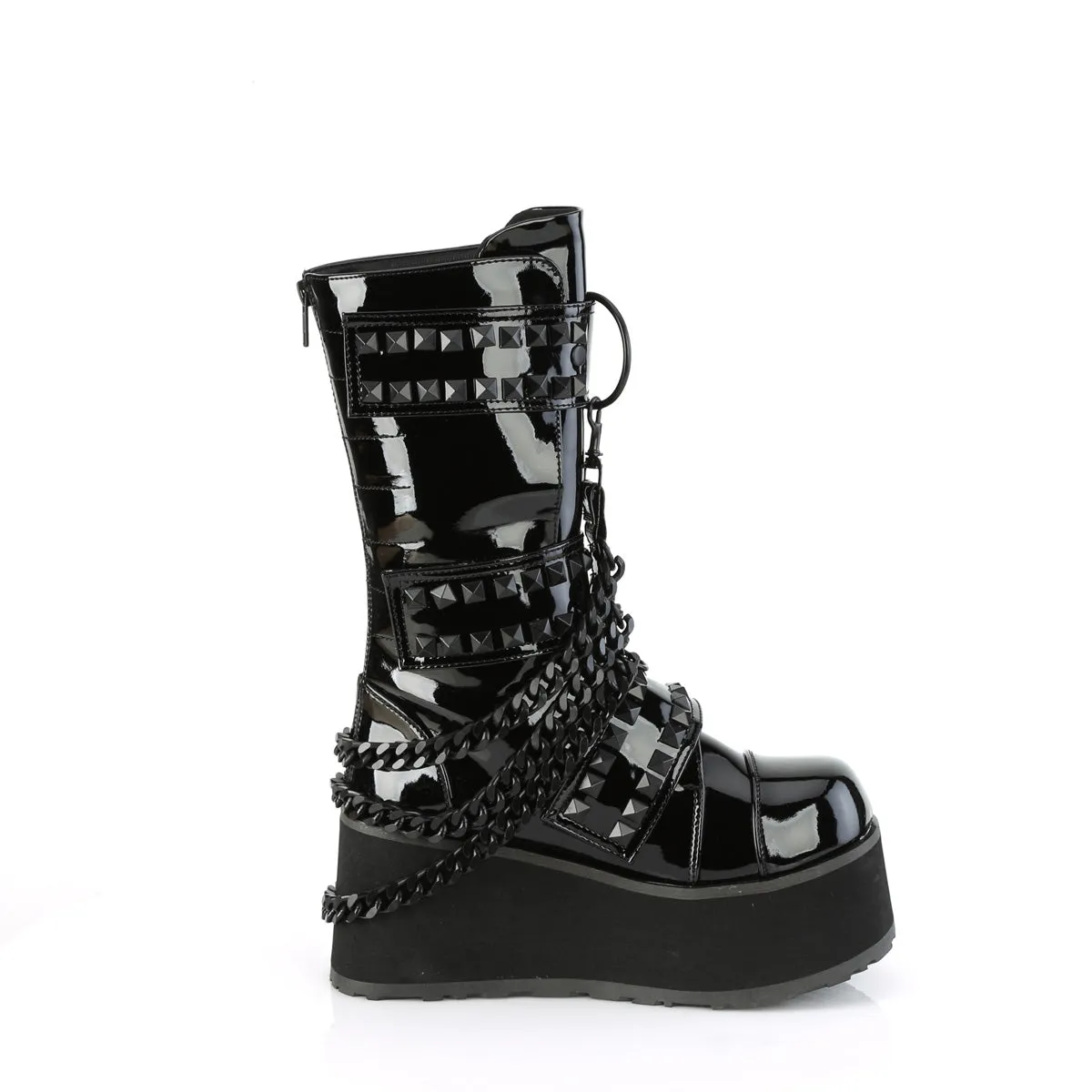 TRASHVILLE-138 Demoniacult Alternative Footwear Unisex Platform Boots