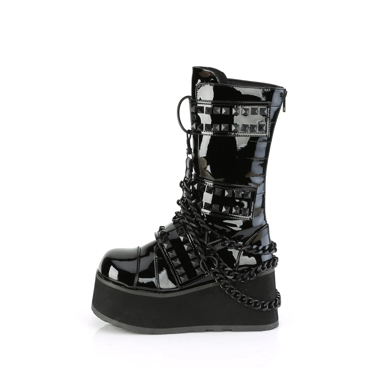 TRASHVILLE-138 Demoniacult Alternative Footwear Unisex Platform Boots