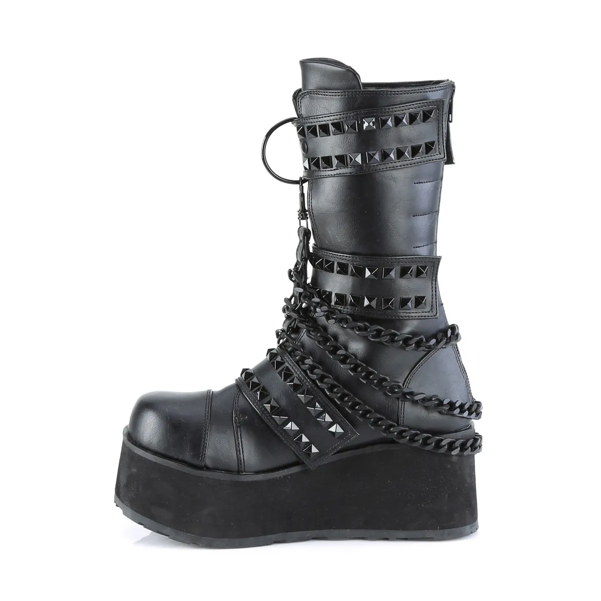 TRASHVILLE-138 Demoniacult Alternative Footwear Unisex Platform Boots